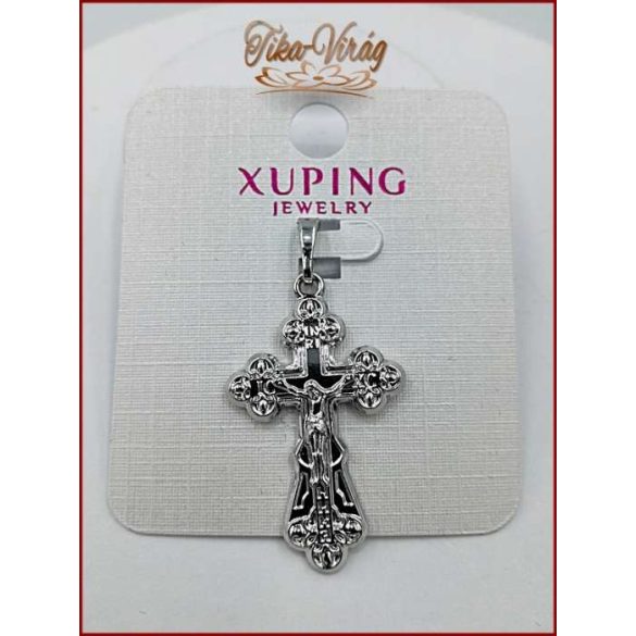 XUPING JEWELRY EZÜST SZÍNŰ, Feszület-medál 