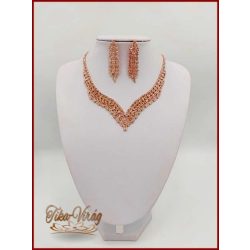 Gold-Rose nyakék-szett kristály-strasszos DLGGL-20701.