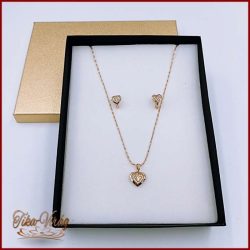 XUPING JEWELRY ARANY SZÍNŰ SZÍVECSKÉS SZETT 